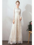 Shop 2020 Annakoo Vintage French Retro Long Sleeve Wedding Dress With Removable Skirt under 100