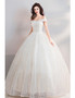 Shop Beautiful Sparkly Sequin Off The Shoulder Princess Ball Gown Wedding Dress from ANNAKOO