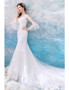 Buying and Rent Bell Sleeves Beautiful Mermaid Long Train Tight Wedding Dress under 100 From Annakoo