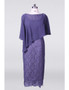 Lavender Sheath Lace Mother Of The Bride Dress With Jacket