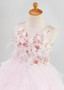 Shop Cute Tulle Jewel Tulle Appliques Beading Ball Gown Knee-length Flower Girl Dress from