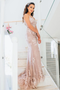 Shop Beautiful 2020 Straps Mermaid Blush Pink Long Prom Dress with Appliques Under 149