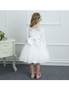 High Quality White Lace Long Sleeve Flower Girl Dress