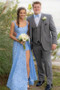 Shop Cheap Sexy Blue Front Slit Lace Straps Sleeveless Prom Dress Make Your Prom a Dream