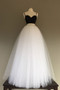 Shop 2020 Simple White/Black Tulle Two Pieces Long Wedding Dress Under 130