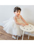 White  Toddler Pageant Princess Flower Girl Dress