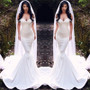 Wear 2020 Appliques Off The Shoulder  Mermaid Court Train Bride Wedding Dresses