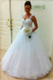 In One Step Straps Lace Top Puffy Tulle Sleeveless Bridal Gowns Wedding Dress