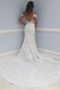 Shop Beautiful Lace V-Neck Sexy Ruffles See Through Cap Sleeve Wedding Dress Under 200
