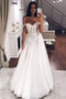 Shop 2020 Beads Off The Shoulder Strapless A-line Floor Length Wedding Dress Under 250
