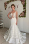 Shop Beautiful 2020 Appliques Pleated Sheer tulle See Through Mermaid Wedding Dress Under 269