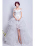 Shop 2020 High Low Off-the-shoulder Lace Up Ruffles Tulle Wedding Dress Under 135