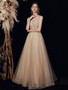 Shop 2021 New Arrival  Gold Straps Sweetheart Sequin Tulle Corset Prom Dress Under 146