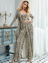 Shop 2021 Snake Skin Cut Out Long Sleeve Prom Jumpsuit Under 82