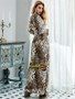 Shop 2021 Animal Print  Cut Out Long Sleeve Prom Jumpsuit Under 82