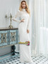 Shop 2021 High Neck White Mermaid Sequin Long Sleeve Prom Evening Dress Under 88