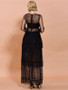 Shop 2021 Black Long Sleeve See Through Illusion Prom Dress Under 75