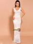 Shop 2021 Ivory Appliques V Neck Mermaid Prom Dress Under 78