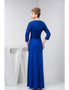V-neck Beading Satin Mother of the Bride Dress