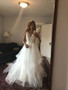 Shop 2021 V-neckline Lace Ruffles Appliques Tulle A Line Wedding Dress Under 188