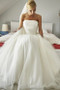 Buy 2021 Strapless Tulle Lace Up Back Ball Gown Wedding Dress Under 188