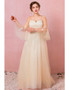 Shop 2021 Champagne Long Sleeve Sweetheart Tulle A Line Plus Size Wedding Dress Under 138