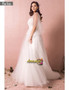 Plus Size Short Sleeves Boho Appliques Tulle Beach Wedding Dress