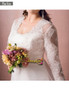 Buy 2021 Long Lace Sleeve Tulle Beach Appliques Plus Size Wedding Dress Under 198