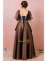 Buy 2021 Black And White Puffy Sleeves Plus Size Formal Prom Dress Under 138