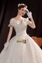 Shop Annakoo 2021 Off The Shoulder Sequin Ball Gown Tulle Beading Sparkle Wedding Dress Under 148