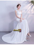 Shop 2021 Annakoo See Through Trumpet Mermaid Lace Satin Wedding Dress Under 128