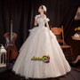 Shop 2021 Ruffles Ball Gown Off The Shoulder Tulle Sparkle Long Wedding Dress Under 148