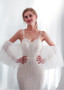 Spaghetti Straps See-through Mermaid Wedding Dress With Wrap