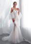 Spaghetti Straps See-through Mermaid Wedding Dress With Wrap