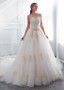 Luxury Sweetheart  Wedding Dress With Beaded Lace Appliques