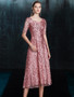Shop Annakoo Pink A Line Half Sleeve Sequin Mother Of The Brides Dress Under 279