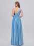 Shop 2023 ANNAKOO Blue & Black Single Shouler Long Prom Dress With Slit Under 158