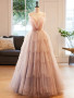Shop 2023 ANNAKOO Champagne Sweetheart Tulle A Line Sparkle Prom Dress Under 245