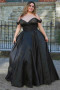 Shop 2023 ANNAKOO Red Off The Shoulder Satin A Line Formal Prom Dress Under 168