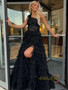 Shop 2023 ANNAKOO One Shoulder Layers Black Long Prom Dress With Slit Under 172