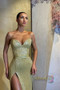 Shop 2023 ANNAKOO Gold Sequin Sheath Column Prom Dress With Slit Under 145