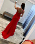 Shop 2023 ANNAKOO Red Mermaid Spaghetti Straps Long Prom Dress Under 167