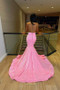 Shop 2023 ANNAKOO Pink Sequins V-Neck Mermaid Prom Dress With Crystals Under 269