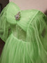 Shop ANNAKOO 2023 Off Shoulder Green Tulle Beading Sparkle Prom Dress Under 159