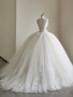 Shop 2023 ANNAKOO Light Champagne Ball Gown Tulle Sweetheart Sash Wedding Dress Under 278