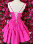 Shop ANNAKOO Unique Open Back Pink Short Satin Homecoming Dress Under 119