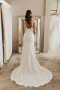 Shop 2023 ANNAKOO Backless Satin Mermaid Square Neck Backless Wedding Dress Under 175
