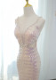 Sparkle Sequin Trumpet Mermaid Cut Out Prom Dress