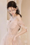 Shop 2024 Annakoo Off The Shoulder Pink Ruched Butterfly Prom Dress Under 158