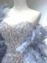 Shop 2024 ANNAKOO Silver Trumpet Mermaid Sequin Prom Dress With Fur Under 148